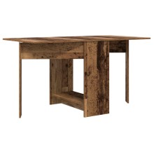 Трапезна маса в стил Boho, сгъваема, ЛПДЧ състарено старо дърво, 138 x 70 см