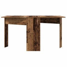 Трапезна маса в стил Boho, сгъваема, ЛПДЧ състарено старо дърво, 138 x 70 см