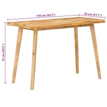 Трапезна маса в стил Mid-Century Modern, мангово дърво масив, 100 x 55 см
