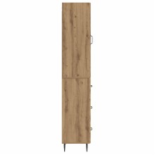 Висок модулен шкаф с врата и 3 чекмеджета, дъб артизан, 33 x 34,5 x 180 см