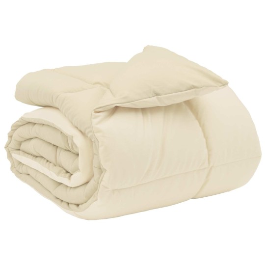 Зимна двулицева олекотена завивка Soft Duo Winter от микрофибър, кремава