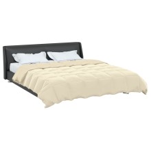 Зимна двулицева олекотена завивка Soft Duo Winter от микрофибър, кремава