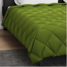 Зимна олекотена завивка Color Arctic с полиестерен пълнеж, 450 г/м², зелена