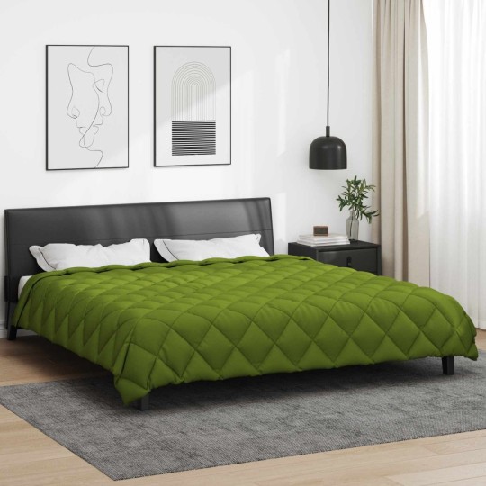 Зимна олекотена завивка Color Arctic с полиестерен пълнеж, 450 г/м², зелена