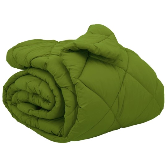Зимна олекотена завивка Color Arctic с полиестерен пълнеж, 450 г/м², зелена
