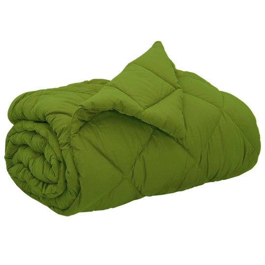 Зимна олекотена завивка Color Comfort с полиестерен пълнеж, 300 г/м², зелена