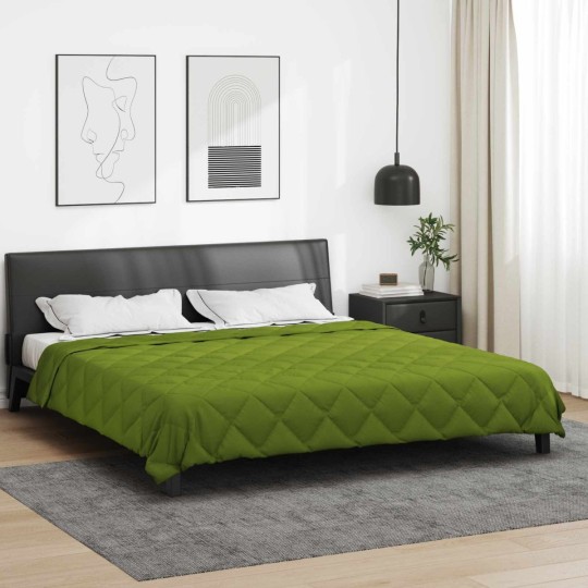 Зимна олекотена завивка Color Comfort с полиестерен пълнеж, 300 г/м², зелена