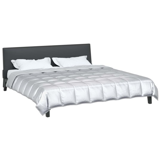 Зимна олекотена завивка Silky Comfort с полиестерен пълнеж, 300 г/м², сребриста