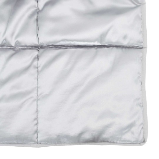 Зимна олекотена завивка Silky Comfort с полиестерен пълнеж, 300 г/м², сребриста