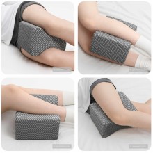 Анатомична възглавница за колене Knee Align Memory, 26 x 21,5 x 15 см, сива