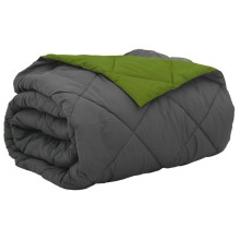 Двулицева лятна олекотена завивка Color Warm с полиестерен пълнеж, 200 г/м², в зелено и антрацит