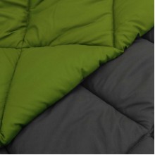 Двулицева лятна олекотена завивка Color Warm с полиестерен пълнеж, 200 г/м², в зелено и антрацит