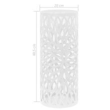 Метална поставка за чадъри FOLIA, бяла, ⌀ 20 см, височина 48,5 см