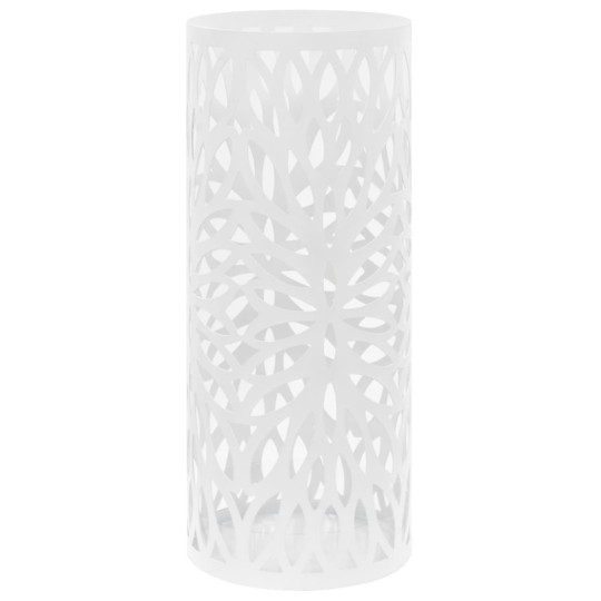 Метална поставка за чадъри FOLIA, бяла, ⌀ 20 см, височина 48,5 см