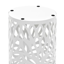 Метална поставка за чадъри FOLIA, бяла, ⌀ 20 см, височина 48,5 см