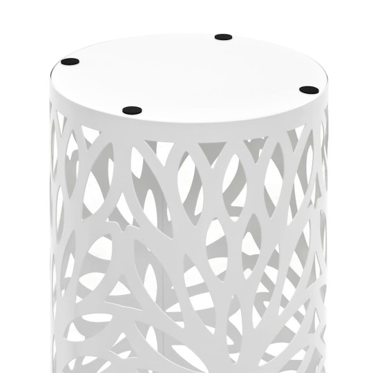 Метална поставка за чадъри FOLIA, бяла, ⌀ 20 см, височина 48,5 см