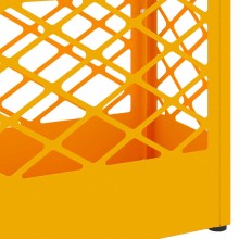 Метална поставка за чадъри GRID, цвят горчица, 28 x 12 x 41 см