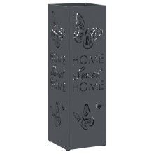 Метална поставка за чадъри HOME, цвят антрацит, 15,5 x 15,5 x 49 см