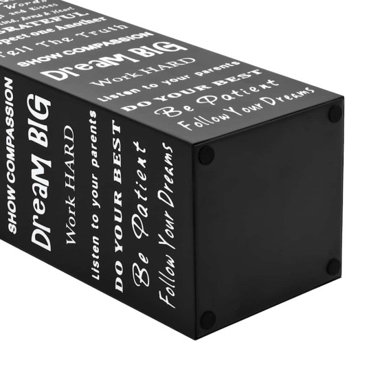 Метална поставка за чадъри SCRIPT, черна, 15,5 x 15,5 x 48,5 см