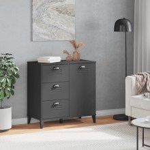 Нисък шкаф VIKEN, сив, 80 x 40 x 80 см