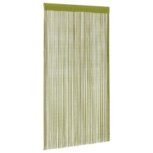 Пердета с ресни в цвят зелен за тръбен корниз, 2 бр., 140 x 250 см