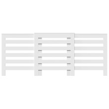Разтегателна декоративна решетка за радиатор ALVERO, бял, 156-205x21,5x83,5 см