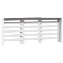 Разтегателна декоративна решетка за радиатор ALVERO, бял, 156-205x21,5x83,5 см