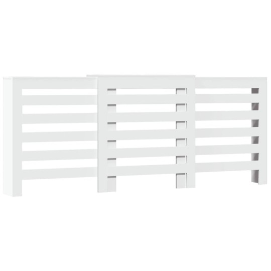 Разтегателна декоративна решетка за радиатор ALVERO, бял, 156-205x21,5x83,5 см