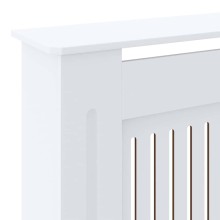 Разтегателна декоративна решетка за радиатор CALDORA, бял, 142-205x20,5x81,5 см