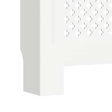 Разтегателна декоративна решетка за радиатор LUVENA, бял, 142-205x20,5x81,5 см