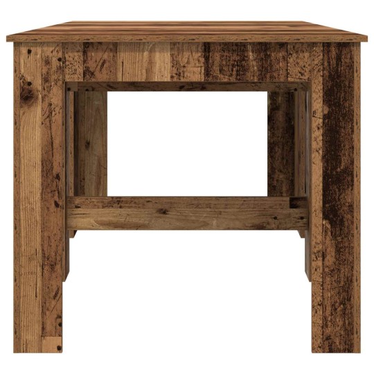 Разтегателна трапезна маса в стил Boho, ЛПДЧ състарено старо дърво, 60-180 x 85 см