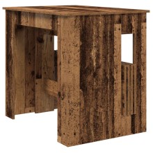 Разтегателна трапезна маса в стил Boho, ЛПДЧ състарено старо дърво, 60-180 x 85 см