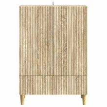 Шкаф LINEA с 2 врати и долно чекмедже, дъб сонома, 66 x 34,5 x 95 см