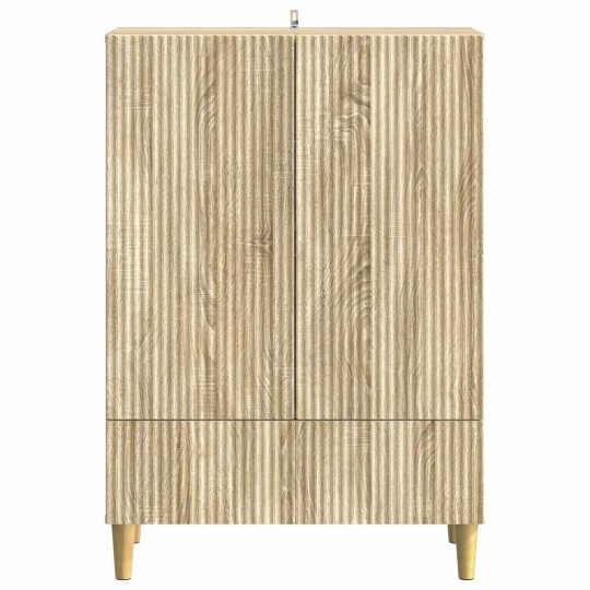 Шкаф LINEA с 2 врати и долно чекмедже, дъб сонома, 66 x 34,5 x 95 см
