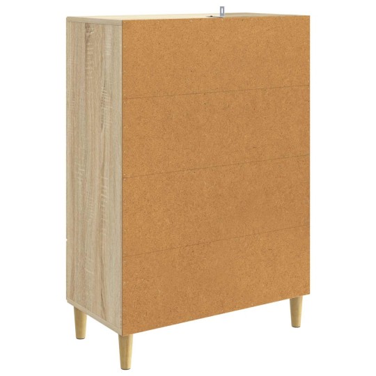 Шкаф LINEA с 2 врати и долно чекмедже, дъб сонома, 66 x 34,5 x 95 см