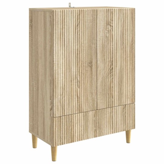 Шкаф LINEA с 2 врати и долно чекмедже, дъб сонома, 66 x 34,5 x 95 см