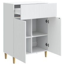 Шкаф LINEA с 2 врати и горно чекмедже, бял, 66 x 34,5 x 90 см