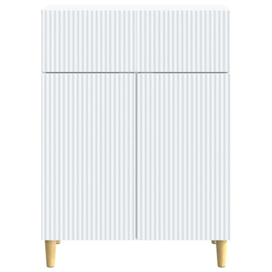 Шкаф LINEA с 2 врати и горно чекмедже, бял, 66 x 34,5 x 90 см