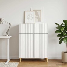 Шкаф LINEA с 2 врати и горно чекмедже, бял, 66 x 34,5 x 90 см