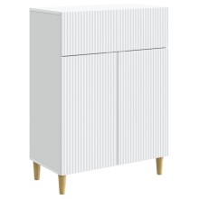 Шкаф LINEA с 2 врати и горно чекмедже, бял, 66 x 34,5 x 90 см