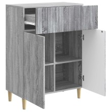 Шкаф LINEA с 2 врати и горно чекмедже, сив дъб сонома, 66 x 34,5 x 90 см