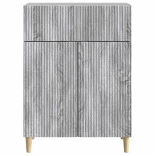 Шкаф LINEA с 2 врати и горно чекмедже, сив дъб сонома, 66 x 34,5 x 90 см