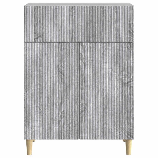 Шкаф LINEA с 2 врати и горно чекмедже, сив дъб сонома, 66 x 34,5 x 90 см