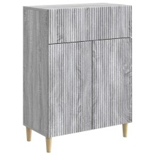 Шкаф LINEA с 2 врати и горно чекмедже, сив дъб сонома, 66 x 34,5 x 90 см