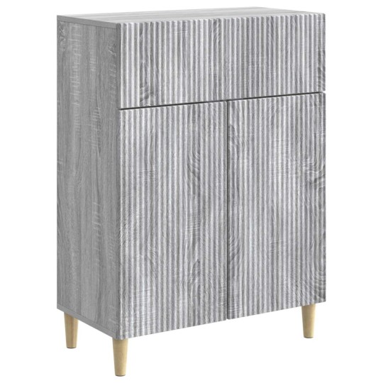 Шкаф LINEA с 2 врати и горно чекмедже, сив дъб сонома, 66 x 34,5 x 90 см