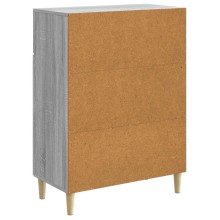 Шкаф LINEA с 2 врати и горно чекмедже, сив дъб сонома, 66 x 34,5 x 90 см