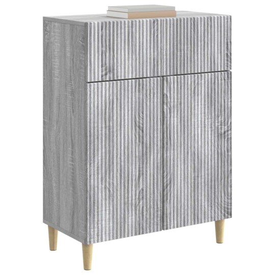 Шкаф LINEA с 2 врати и горно чекмедже, сив дъб сонома, 66 x 34,5 x 90 см