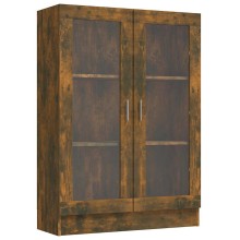 Шкаф витрина AVORA, опушен дъб, 82,5 x 30,5 x 115 см