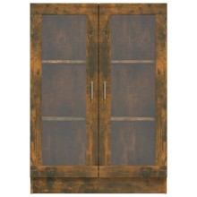 Шкаф витрина AVORA, опушен дъб, 82,5 x 30,5 x 115 см
