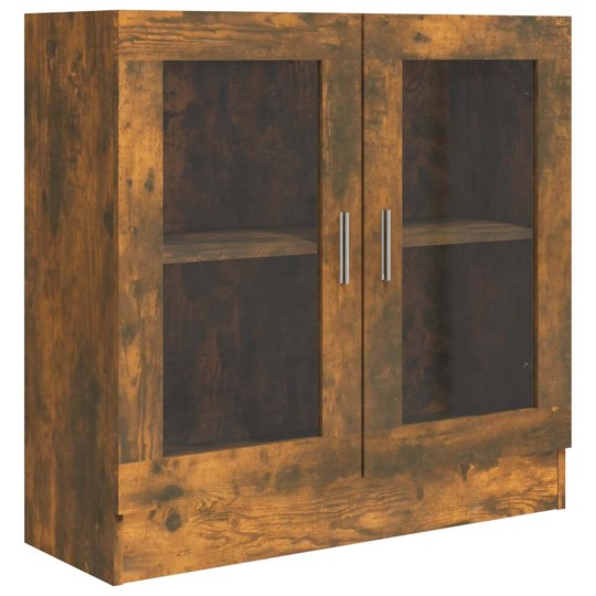 Шкаф витрина AVORA, опушен дъб, 82,5 x 30,5 x 80 см